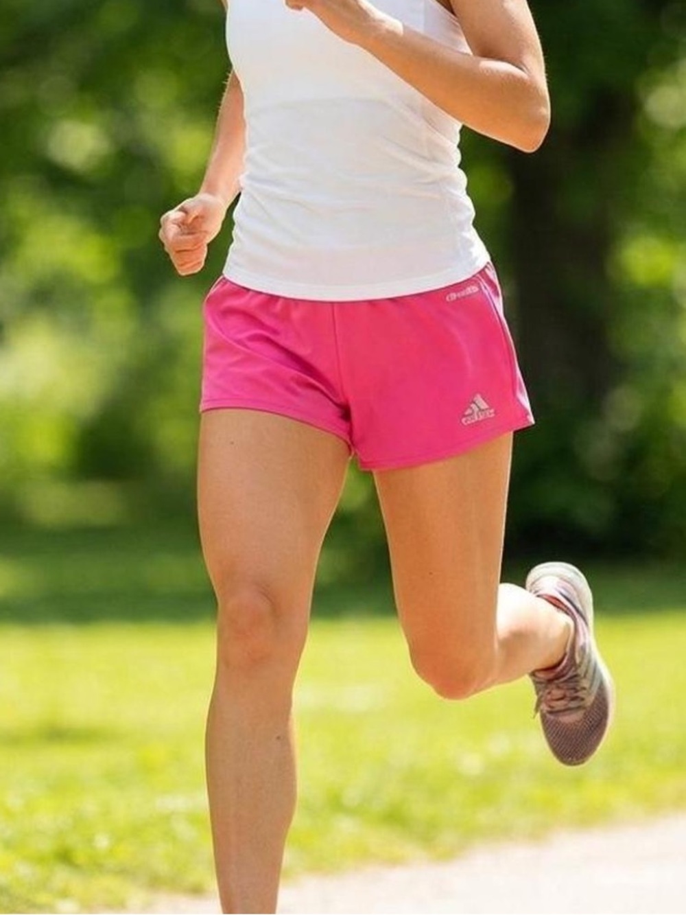 adidas Women’s Hot Pink Athletic Running Shorts